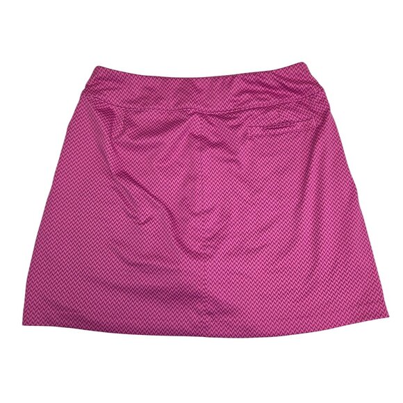 Lady Hagen Womens Golf Skort Size 8 Pink Chevron Pattern Polyester & Spandex 389 - Picture 2 of 9